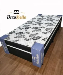 Cama Box de Solteiro Conjugada Espuma D20 3cm Ortopédica 88×188 Ortobello