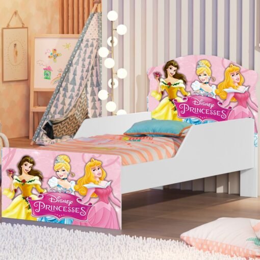 Mini Cama Juvenil Lívia (Menina) Princesas 4041103 – MADEC/VJ MÓVEIS