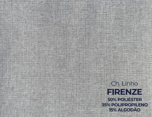 Sofá Living Ref.022 2,20 m Chenile Linho Cinza Firenze - RONDOMÓVEIS - Imagem 2