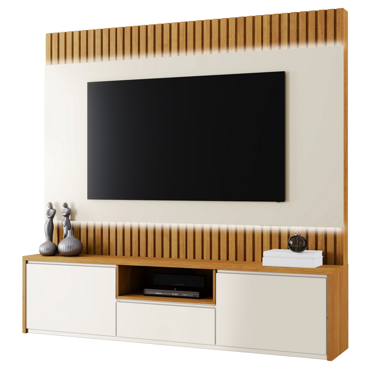 Home até 58" Aurora Naturale/Off White - MAVAULAR - Imagem 4