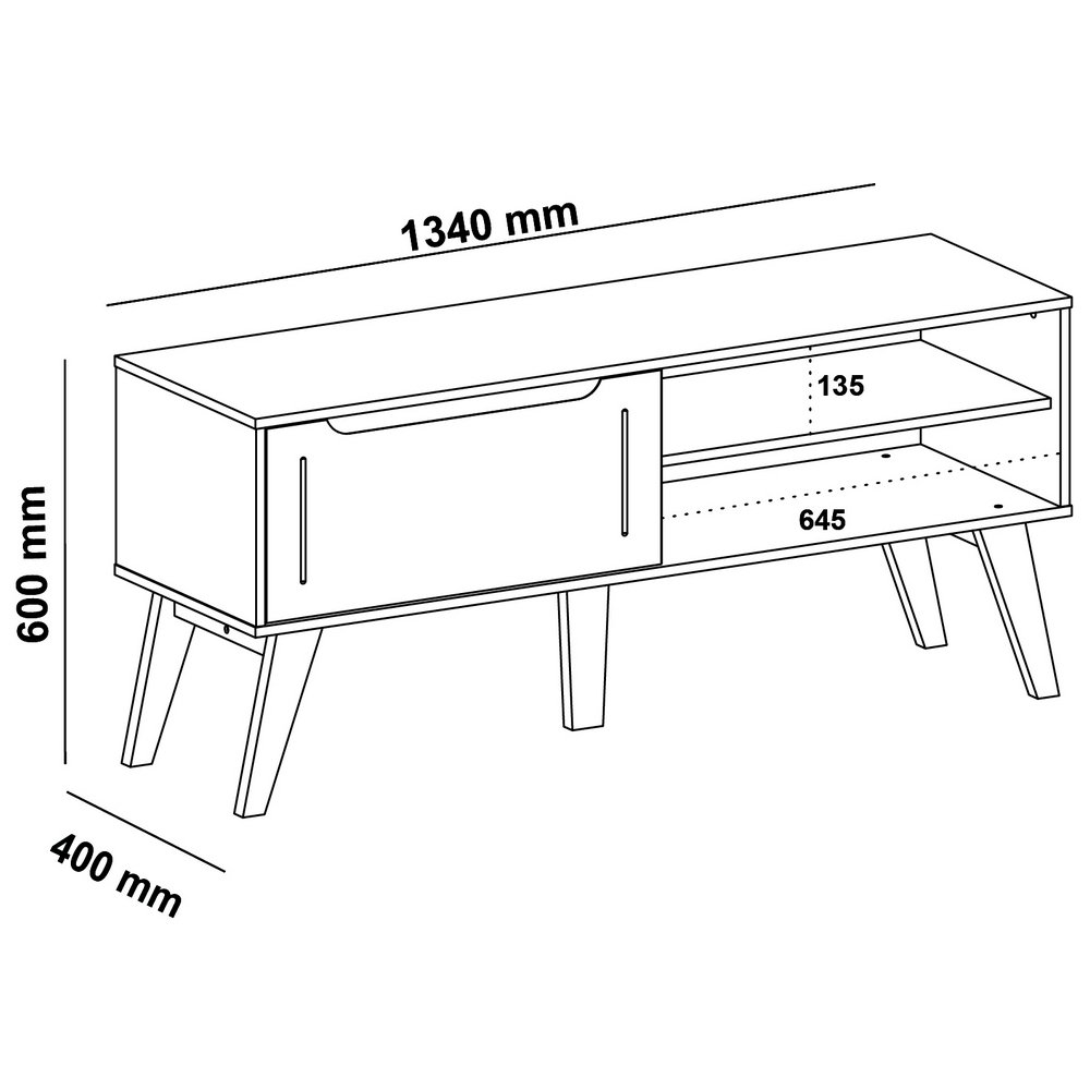 Rack até 60" Lótus Preto - ARTELY - Imagem 4