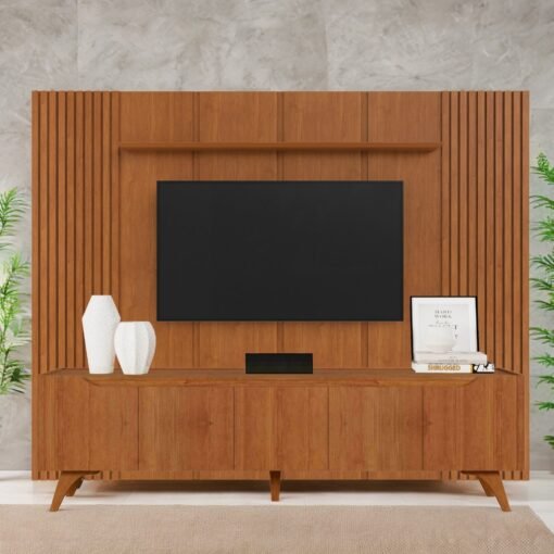 Painel até 75″ Union 2,34 + Rack Atenas 2,20 m Naturale – MAVAULAR