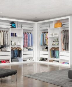 Closet Veneza/Clara/Berlim 1,855 m x 1,855 m Branco – CARIOCA MÓVEIS