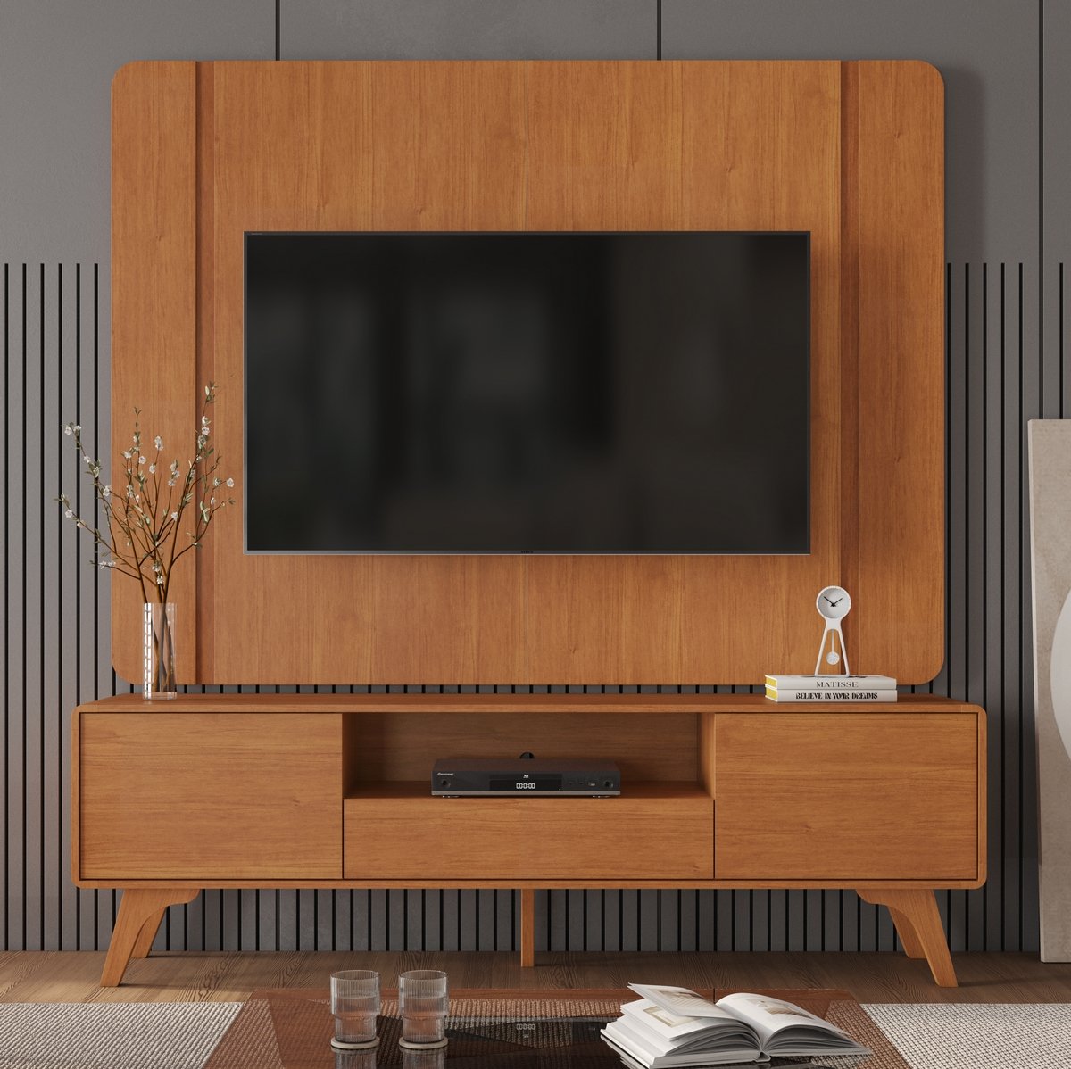 Painel + Rack até 58″ Sinus Naturale – MAVAULAR - Imagem 2