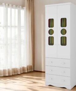 Guarda-Roupa 2 Portas Tedy Branco Brilho - PEROBA MÓVEIS