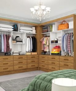 Closet Sevilha 1,62 m x 1,62 m Cinamono - CARIOCA MÓVEIS