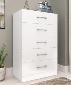 Cômoda 5 Gavetas Aruba Branco - FELLICCI