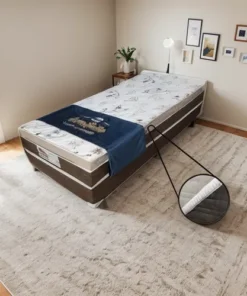 Cama Box de Solteiro Espuma D33 7cm Ortopédica 88×188 Ortobello