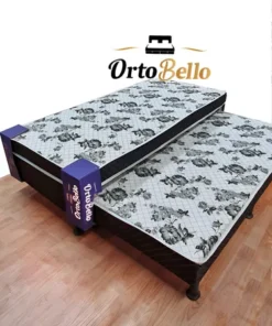 Cama Box Solteiro Com Auxiliar Conjugado Espuma D20 3 cm – Ortobello