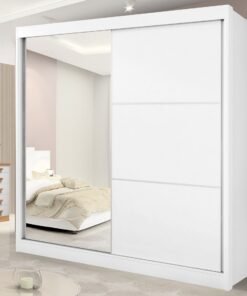 Guarda-Roupa 2 Portas Titanium 2,20 m Branco - D'DORO MÓVEIS