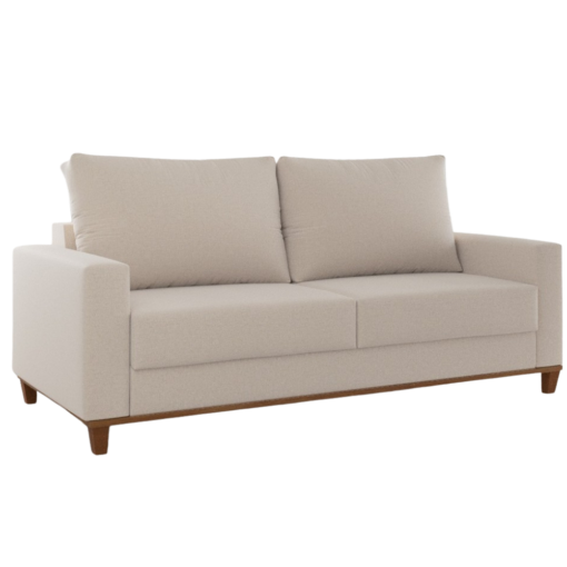 Sofá Living Palazo/Felícia 1,80 m Linho Inox – VIERO MÓVEIS - Imagem 5