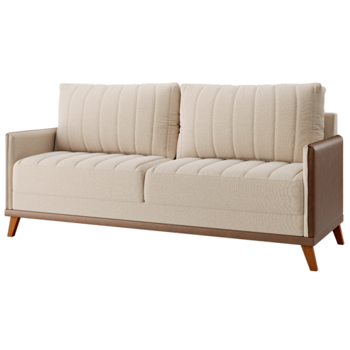 Sofá Living 2,00 m Conceito/Concept Linho Bronze – VIERO MÓVEIS - Imagem 2