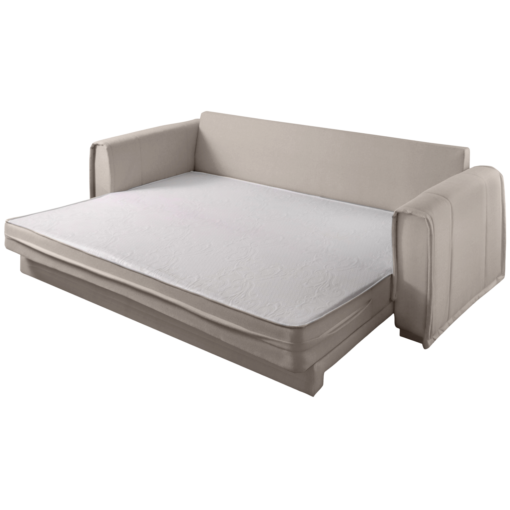 Sofá Cama Maldivas 2,23 m Linho Cinza e bege – JC ESTOFADOS - Imagem 4