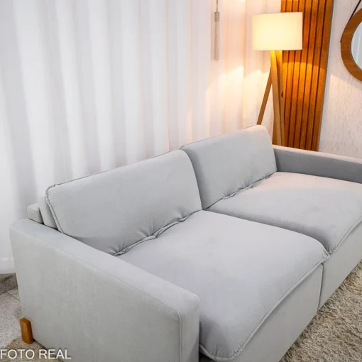 Sofá Retrátil Luma 2.00m Veludo Premium- Sem Caixa - Imagem 8