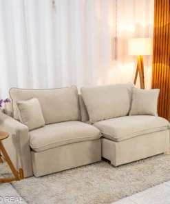 Sofá Retrátil Luma 2.00m Veludo Premium- Sem Caixa