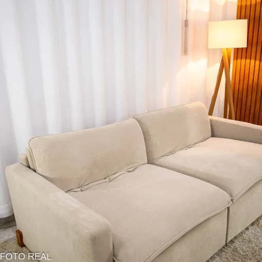 Sofá Retrátil Luma 2.00m Veludo Premium- Sem Caixa - Imagem 4