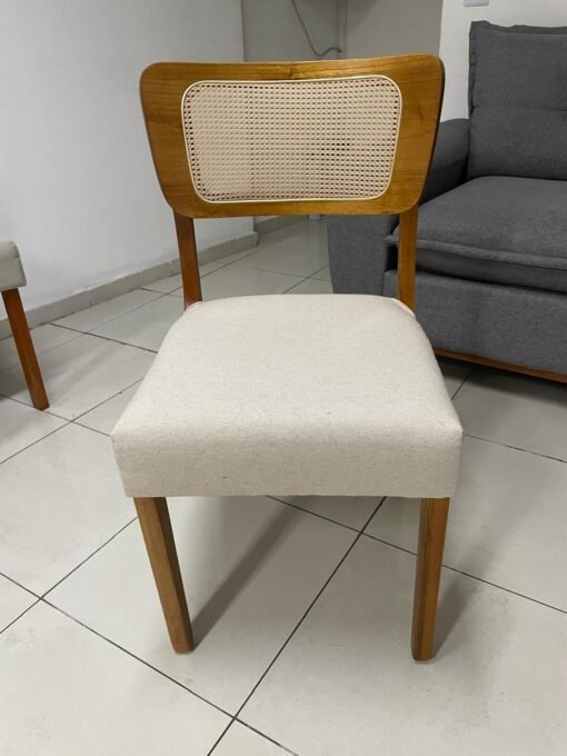 Kit 2 Cadeiras Alasca Mel/Linho Bege – HR MOVELARIA - Imagem 5