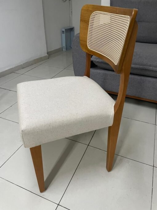 Kit 2 Cadeiras Alasca Mel/Linho Bege – HR MOVELARIA - Imagem 4