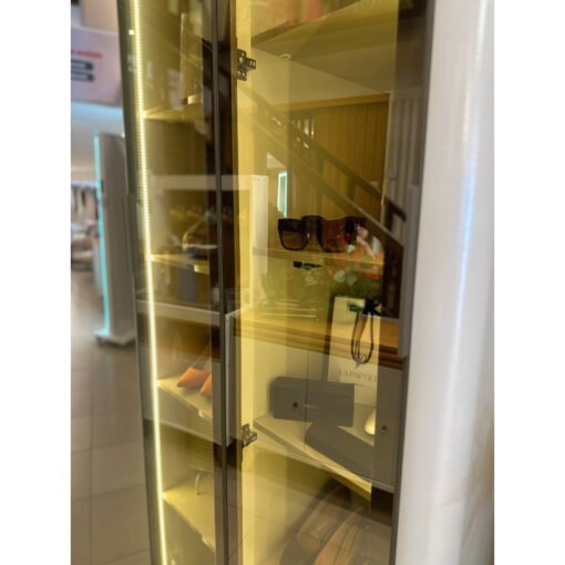 Sapateira Innova 2P Vidro Reflecta com Pes e LED Off White Gelius - Imagem 4