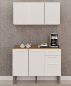 Armário Aéreo Triplo + Balcão New Valência  – SALLÊTO