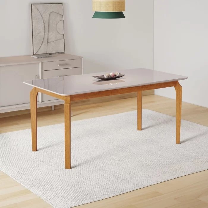 Mesa Alegra 120 Cinamono/Off White - JCM MOVELARIA