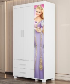 Guarda-Roupa 3 Portas Lívia 0,89 m (Menina) Barbie 404189 - MADEC/VJ MÓVEIS