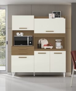 Kit Cozinha Isis 1,82 m Atacama/Off White - ARAMÓVEIS