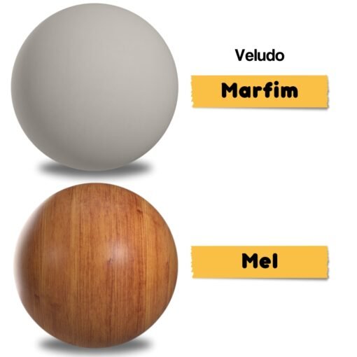 Mesa Magic/Milani Mel/Blonde com 4 Cadeiras Brisa Veludo Marfim – VIERO MÓVEIS - Imagem 3