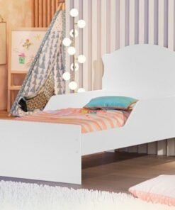 Mini Cama Juvenil Lívia Branco(Sem adesivo) – MADEC/VJ MÓVEIS
