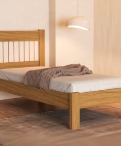 Cama Solteiro Bela Nature/Off White - MADEC/VJ MÓVEIS