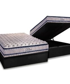 Colchão Casal Blue + Base Box Baú Preto – PAROPAS/BIOSTAR