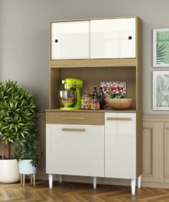 Kit Cozinha 4P1G 0,91 m Atacama/Off White - ARAMÓVEIS