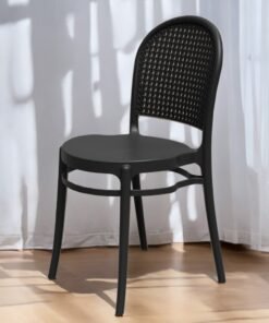 Cadeira Telinha Retrô Preto – Forte PlÁstico