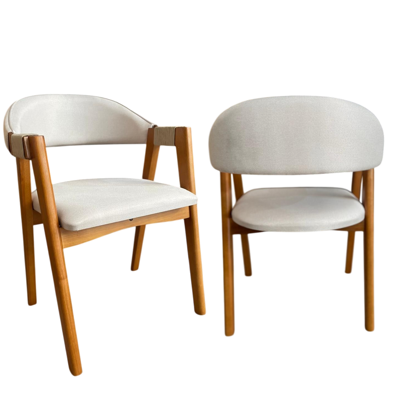 Kit 2 Cadeiras Ravenna Castanho/Linho Bege - GARDIM MÓVEIS - Imagem 10