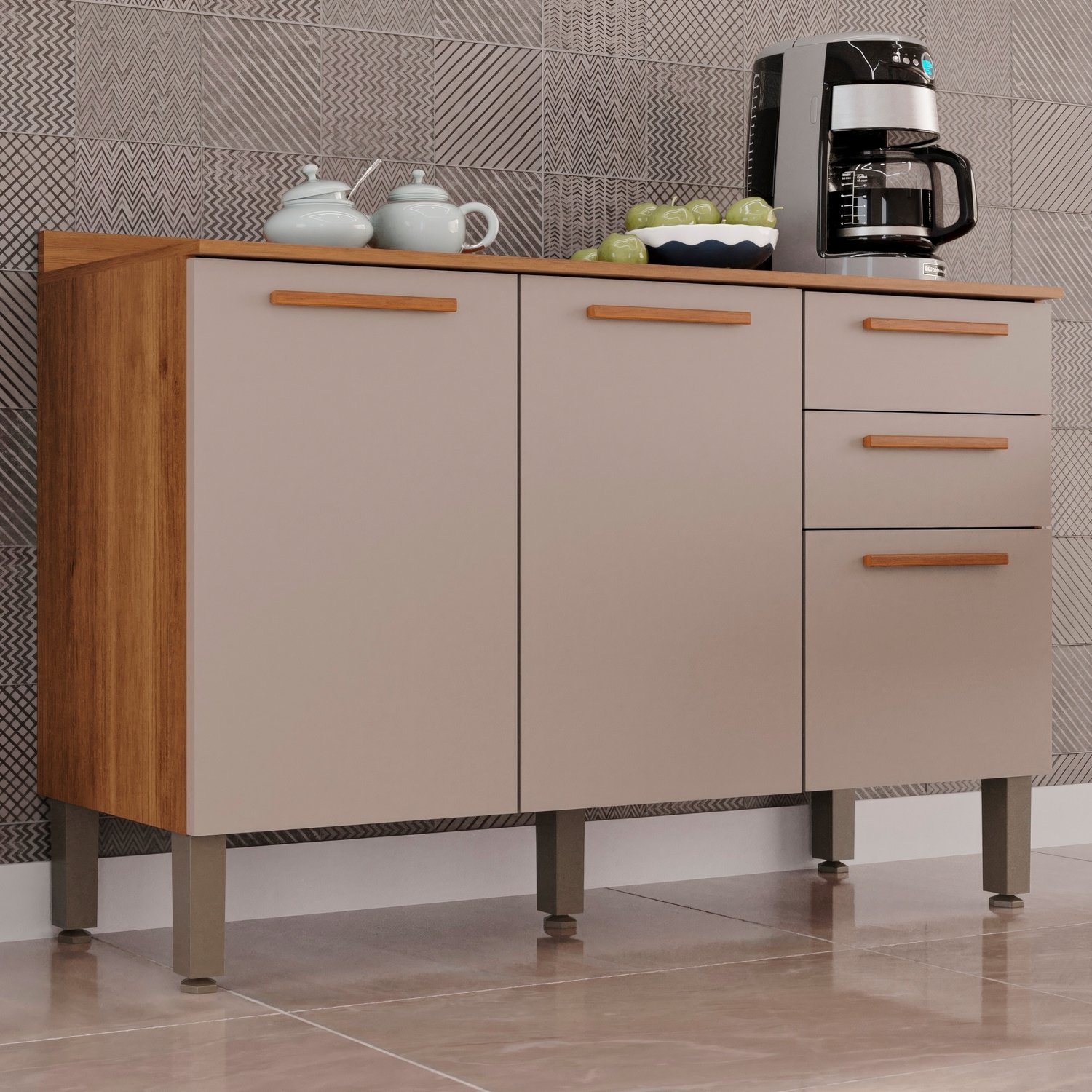 Balcao New Valencia Cinamomo/off White - Salleto