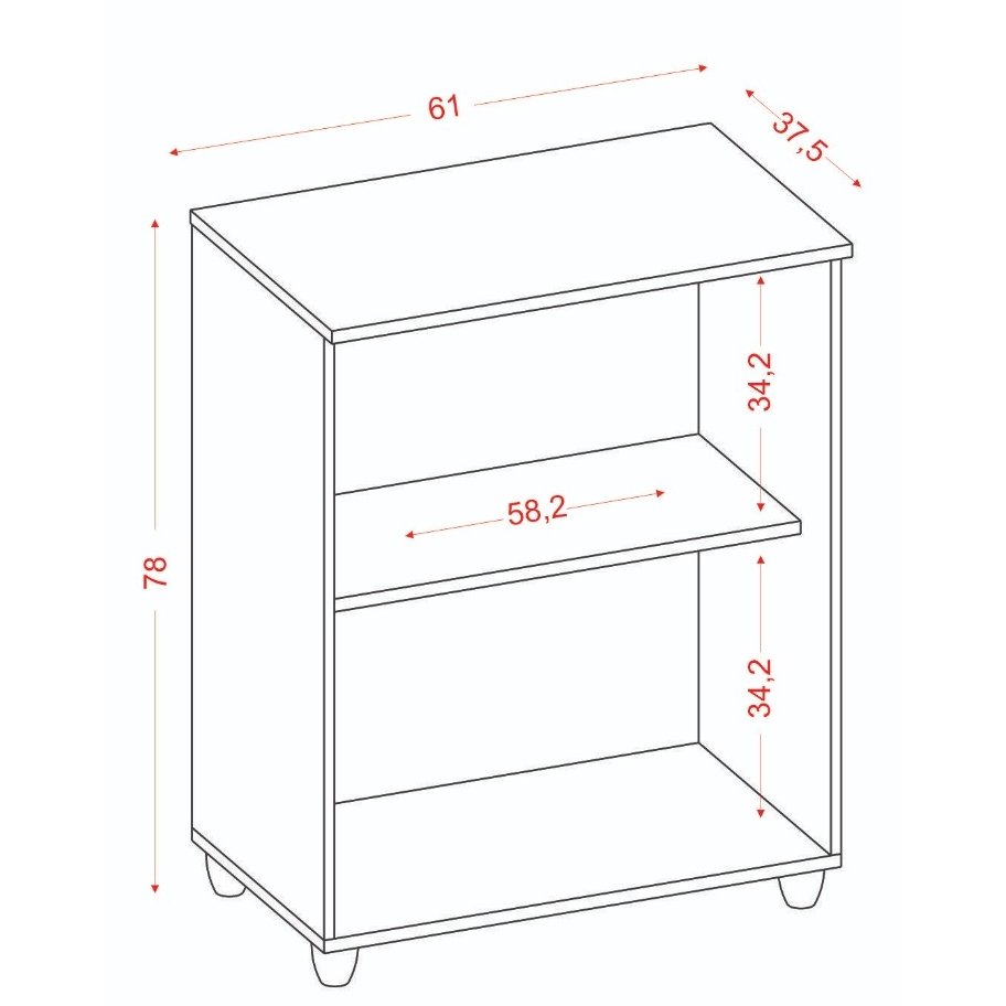 Balcão 2 Portas Denver Branco - ARAMÓVEIS - Imagem 3