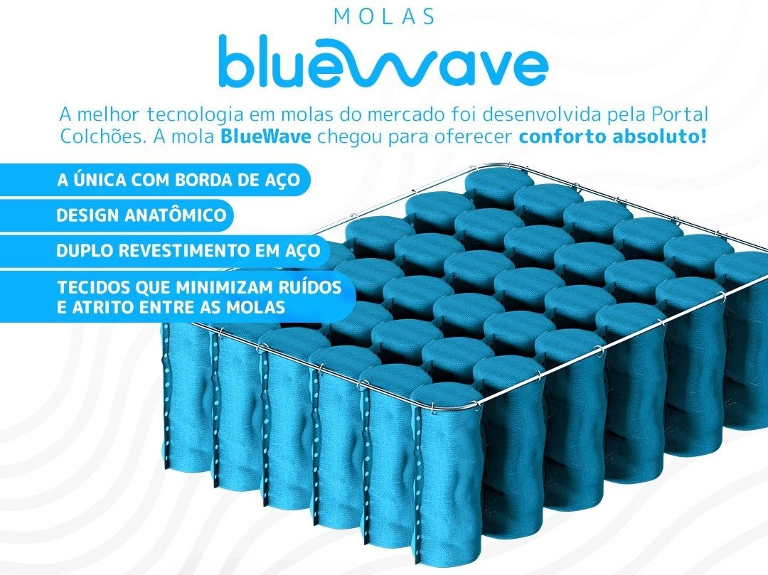 Colchão Casal New York + Base Box Simples Corino Preto – GAZIN + ALTO NÍVEL - Imagem 3