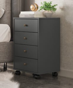 Gaveteiro Office Presence Grafito - DEMÓBILE