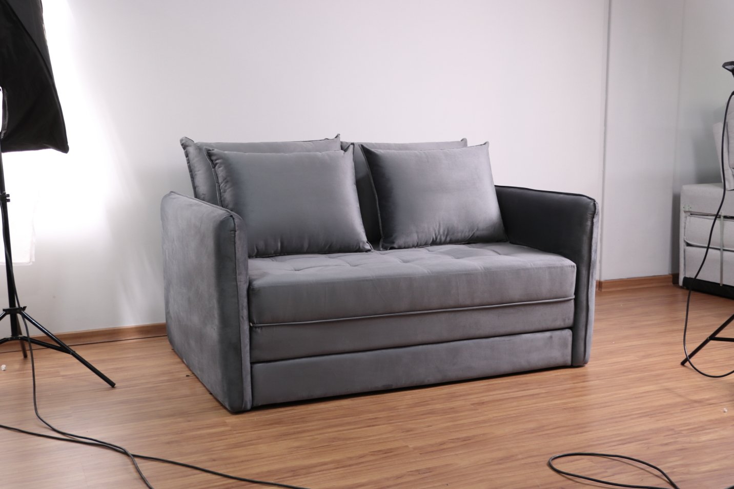 Sofá Cama Casal Noronha 1,55 m Linho Bege 505 - JC ESTOFADOS - Imagem 8