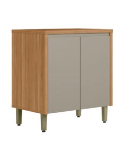 Balcão Duplo Allure 0.8 Jequitibá/Gris Fosco - LINEA BRASIL