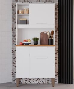 Kit Cozinha Lia 0,83 m Branco - SALLÊTO
