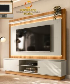 Home até 75" Guararapes Nature/Off White - LINEA BRASIL