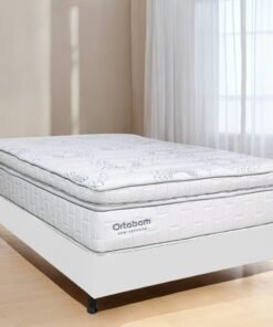 Colchão Casal New Freedom + Base Box Simples Corino Branco – ORTOBOM + ALTO NÍVEL CAMAS E COLCHÕES