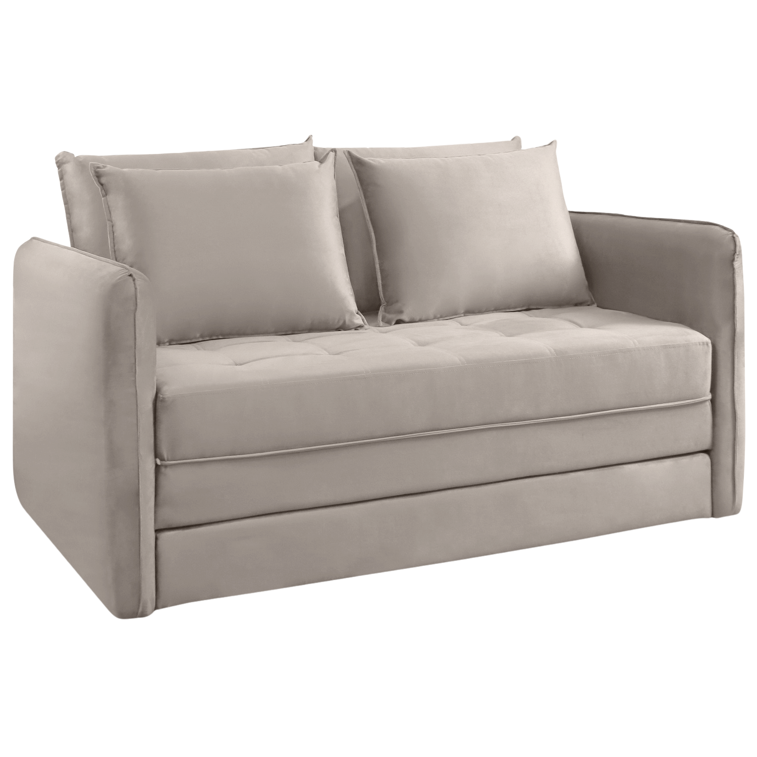 Sofá Cama Casal Noronha 1,55 m Linho Bege 505 - JC ESTOFADOS - Imagem 7