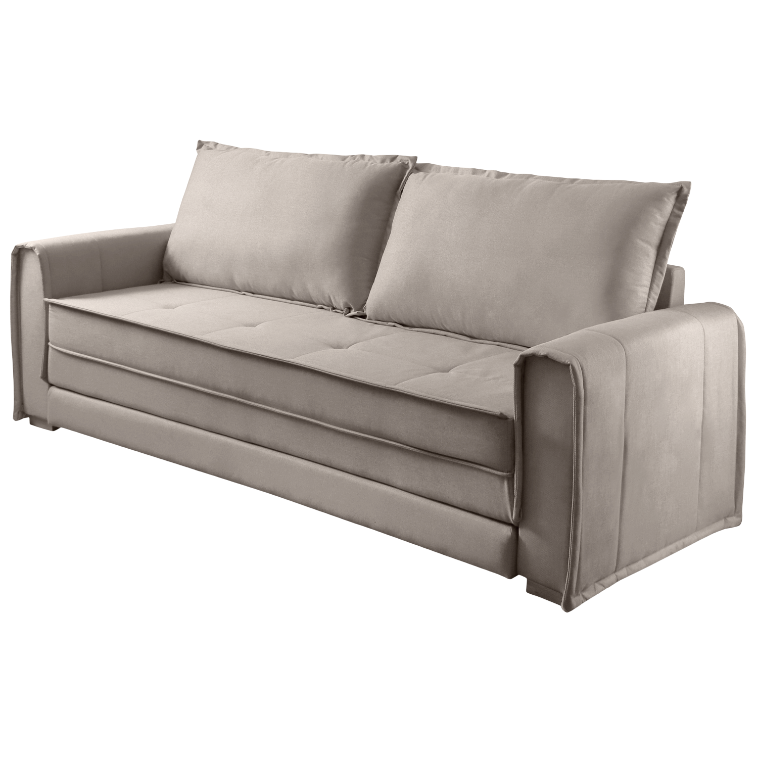 Sofá Cama Maldivas 2,23 m Linho Bege - JC ESTOFADOS - Imagem 7