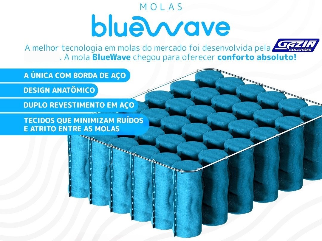 Colchão Casal Pérola Negra D33 + Base Box Simples Corino Marrom – GAZIN COLCHÕES + BIOSTAR - Imagem 3