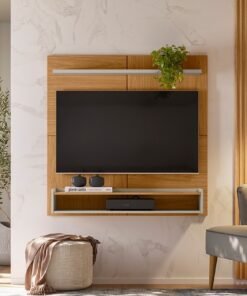 Painel Home até 50" Creta Nature/Off White - LINEA BRASIL