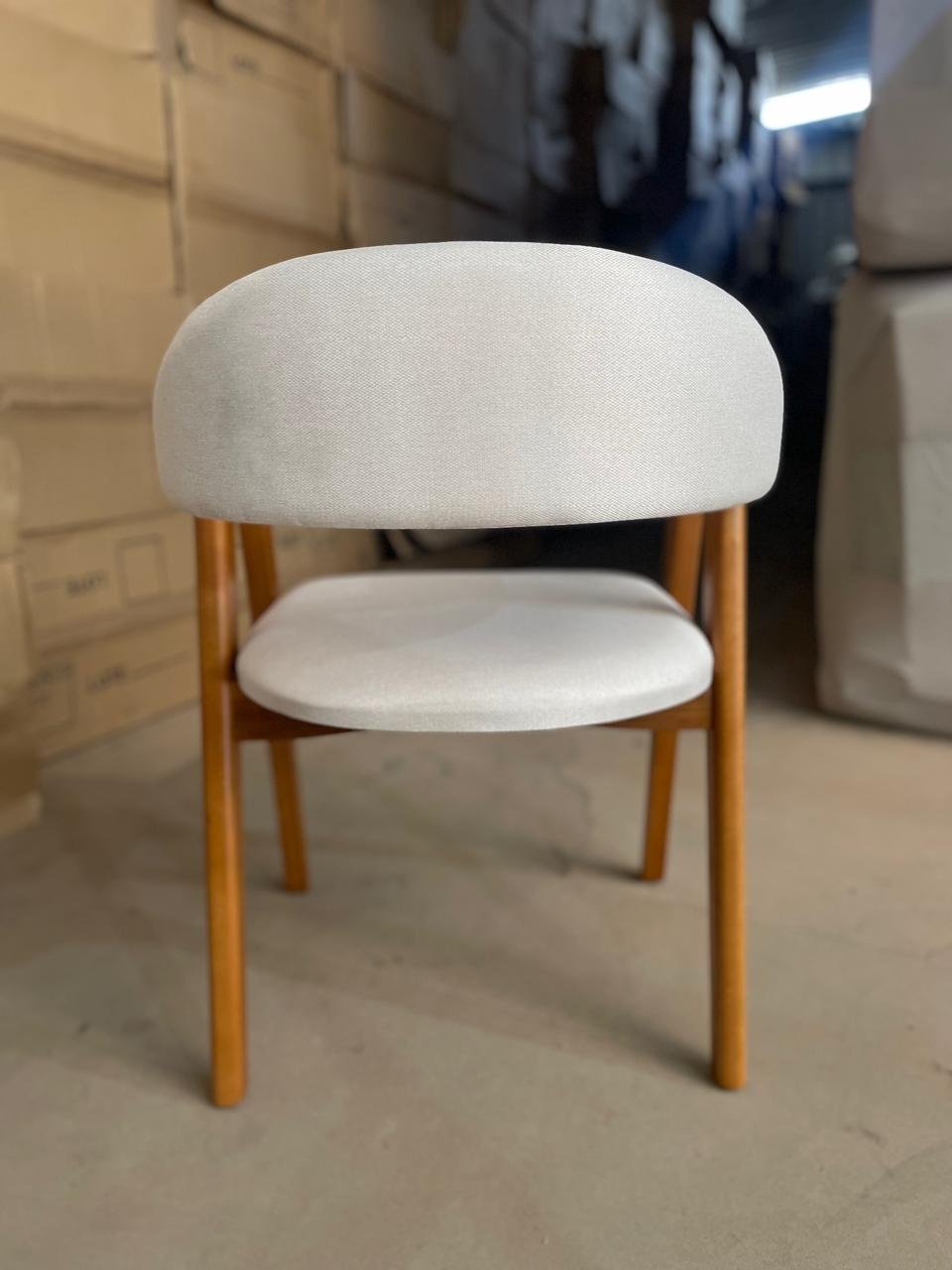 Kit 2 Cadeiras Ravenna Castanho/Linho Bege - GARDIM MÓVEIS - Imagem 6