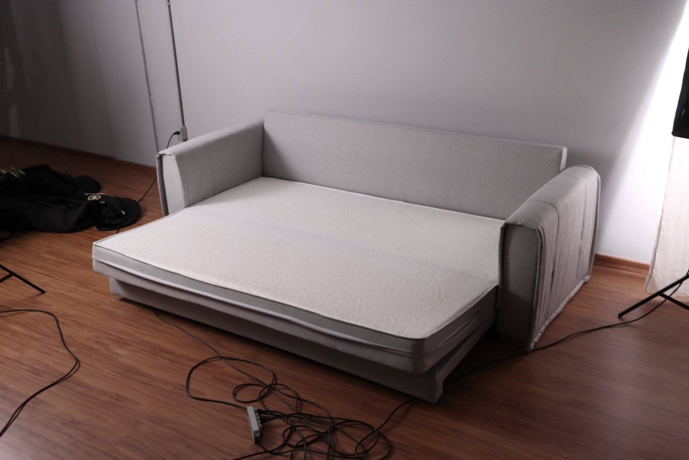 Sofá Cama Maldivas 2,23 m Linho Bege - JC ESTOFADOS - Imagem 10