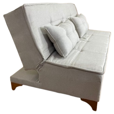 Sofá Cama Zayn 1,86 m Linho Bege 24 - BOARETO ESTOFADOS - Imagem 3